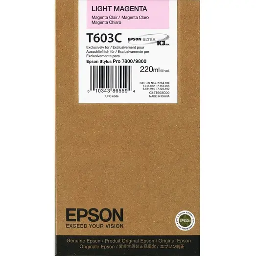 Epson T603C Lys Magenta 220ml SP 7800/9800 