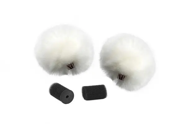 Rycote Windjammer Lavalier 2pc White Vindpels til mygg 2-pack Hvit 