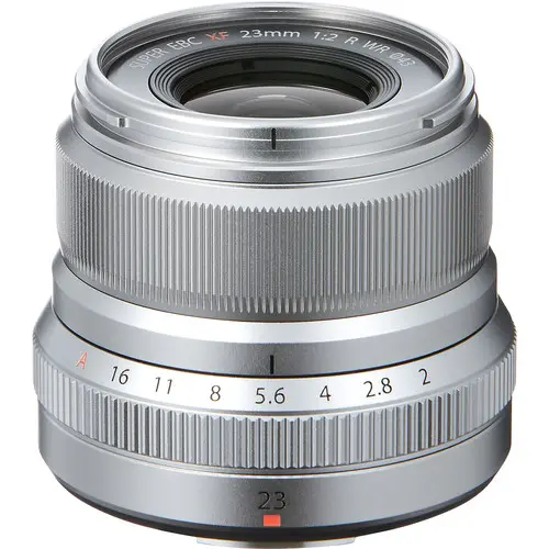 Fujifilm XF 23mm f/2.0 R WR Sølv Fujinon XF 23mm f/2.0 R WR 
