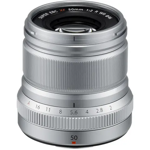 Fujifilm XF 50mm f/2.0 R WR Sølv Ø46mm
