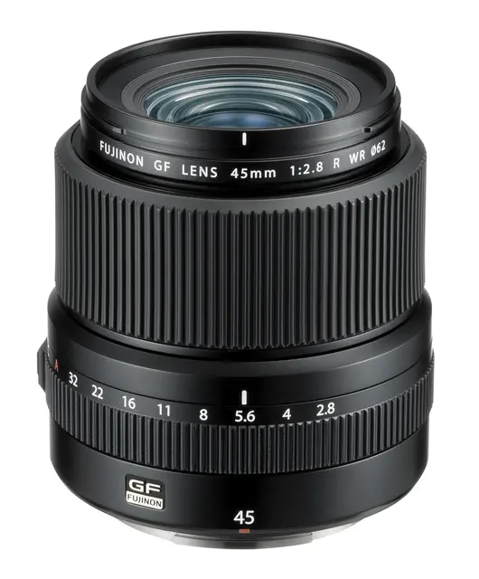 Fujifilm GF 45mm/2.8 R WR Tilsvarer 35mm. GFX objektiv 