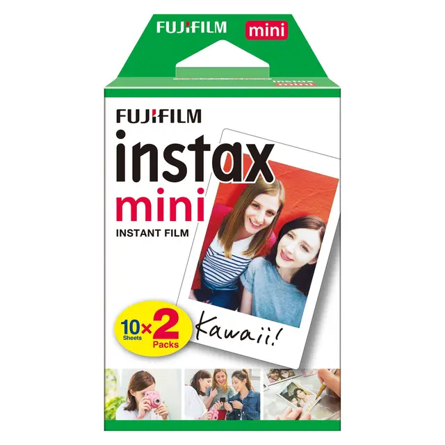 Fujifilm Instax Mini Film Twin 10x2 pk 20 Fargebilder for Instax Mini kamera 
