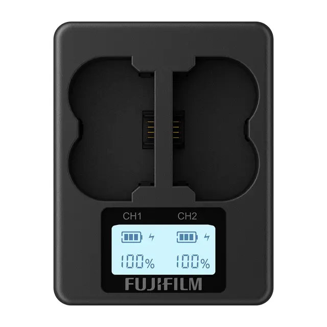 Fujifilm BC-W235 Dual Battery Charger Dobbel Batterilader for NP-W235 