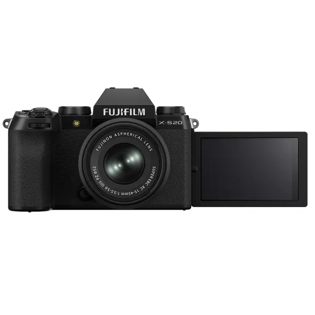 Fujifilm X-S20 Kit m/XC15-45mm f/3.5-5.6 Sort 