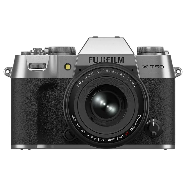 Fujifilm X-T50 m/16-50mm f/2.8-4.8 R LM Sølv. 40.2 MP. APS-C. X-Processor 5 