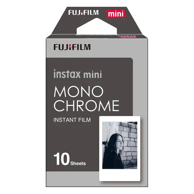Fujifilm Instax Mini Monochrome Bl/Wh 10pk Sort/Hvit bilder 