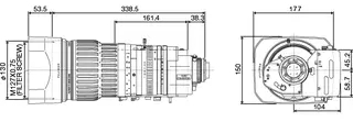 Fujinon HA 42x9.7 B4 HD med 42x Zoom og Zoom motor