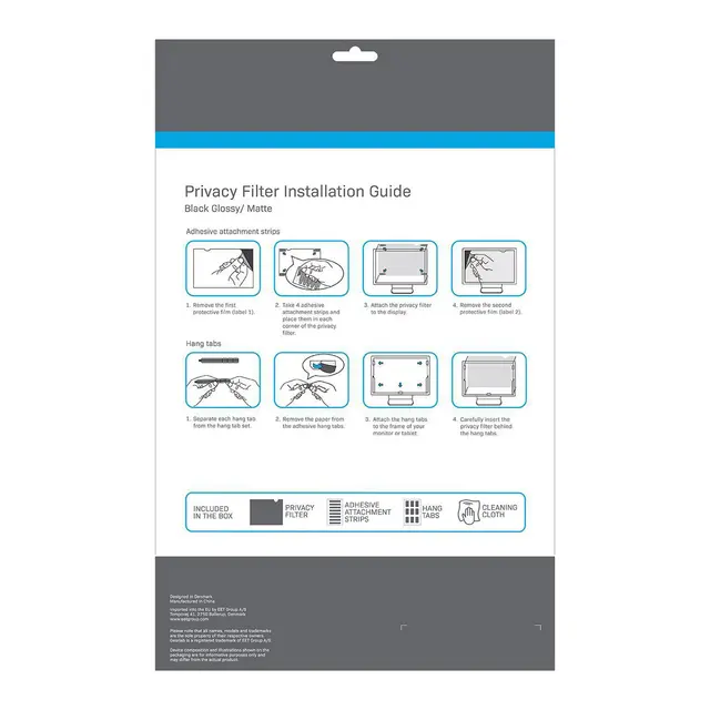 Gearlab Magnetic Privacy Filter 16" 16:10. For Apple Macbook Pro 