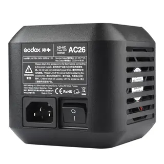 Godox AC adapter AC26 for AD600Pro Strømforsyning AD600 Pro