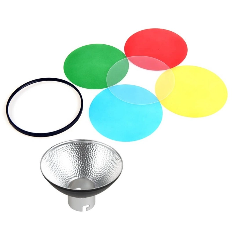Godox AD-M Reflektor Filtersett AD200 Mini Metallreflektor AD200 BareBulb Head