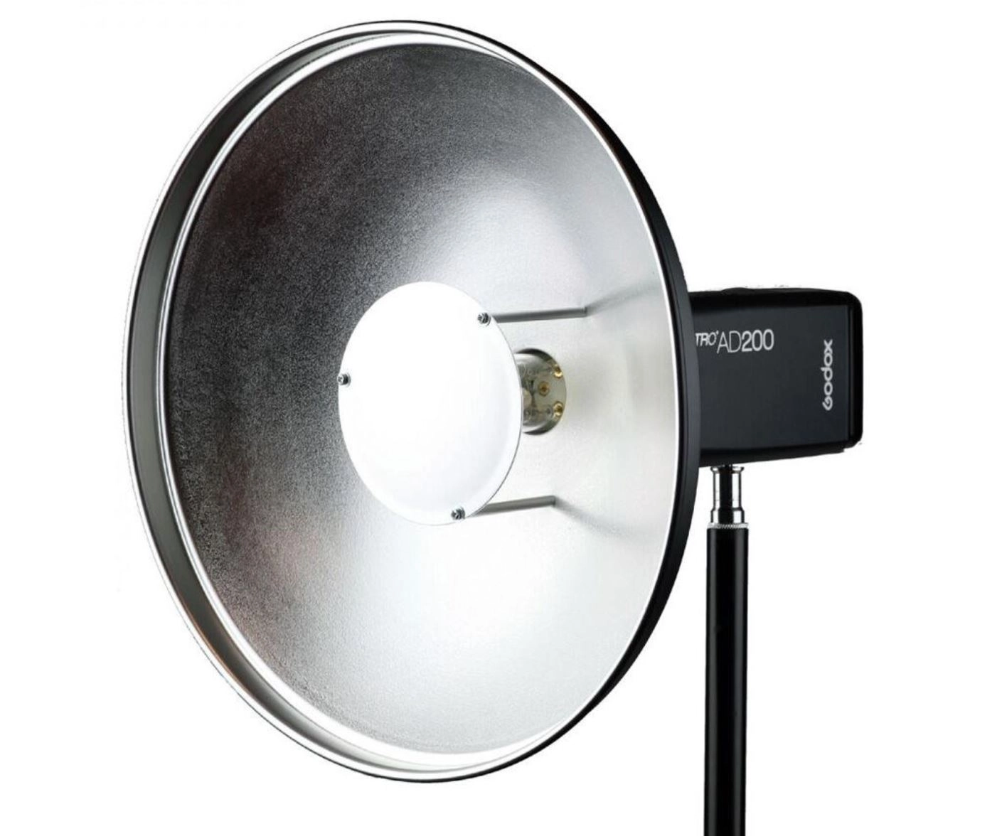 Godox AD-S3 Beauty Dish w/Grid AD200 Metallreflektor og Grid for AD200 Pro