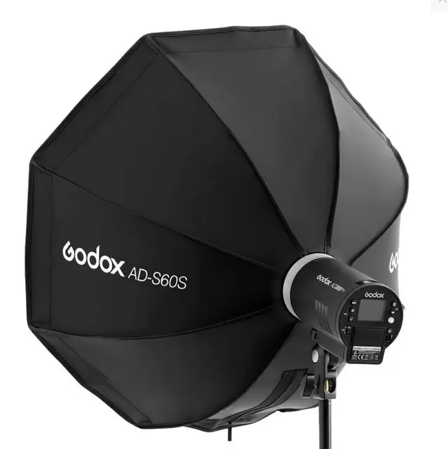 Godox AD-S60S softbox for AD300/AD400Pro Octaboks 65cm Godox-mount LED og blits 