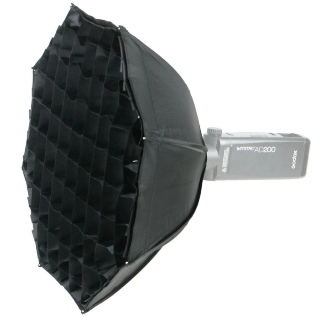 Godox AD200 Softboks m/grid 48cm Octaboks 48cm For AD200 m/Bulb Head