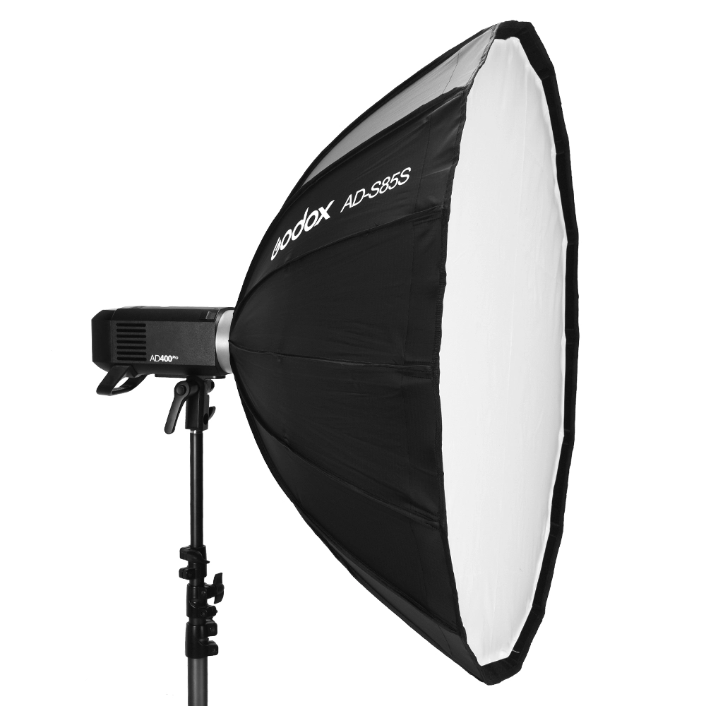 Godox AD-S85S Softbox AD300/AD400Pro S 85cm Parabolic Godox-mount Silver Interi