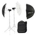 Godox AD300 PRO TTL Dual set 2stk AD300, Paraplyer, ryggsekk