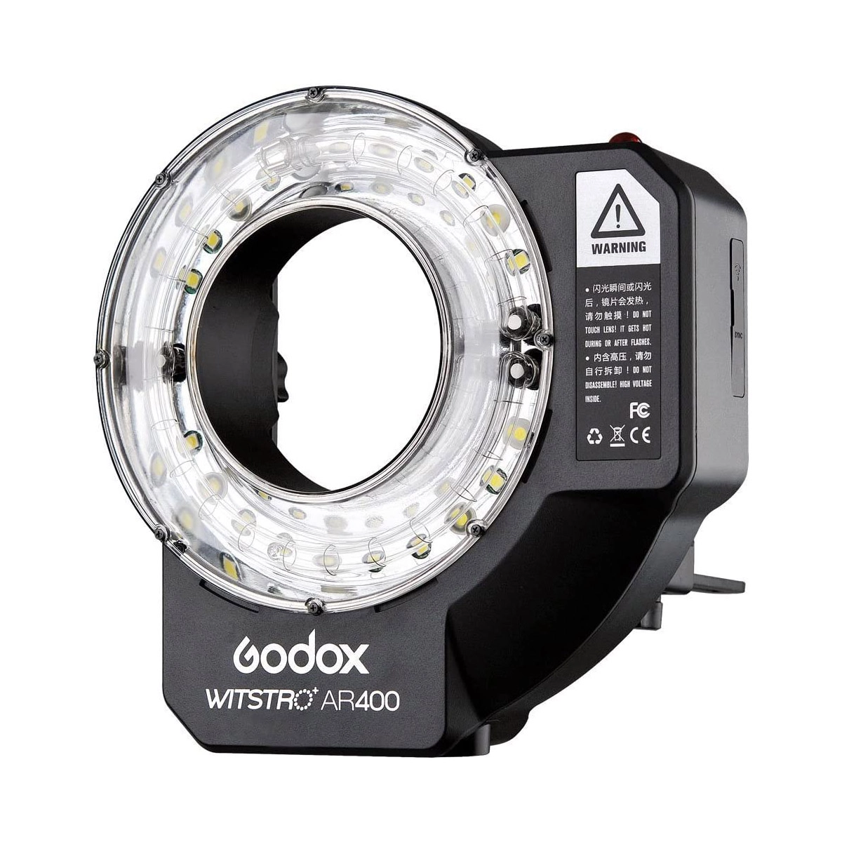 Godox Wistro AR400 Ring Flash Ringblits/LED-lampe. 400W