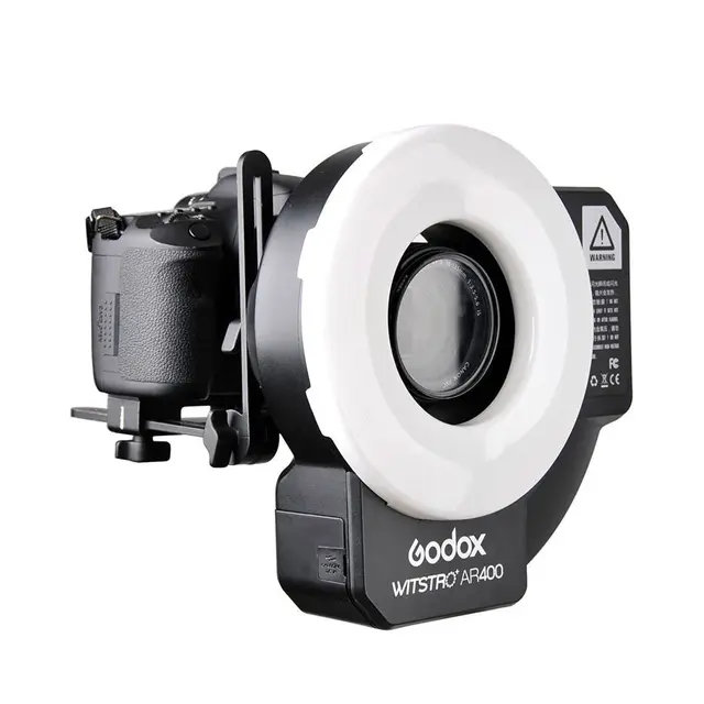Godox Wistro AR400 Ring Flash Ringblits/LED-lampe. 400W 