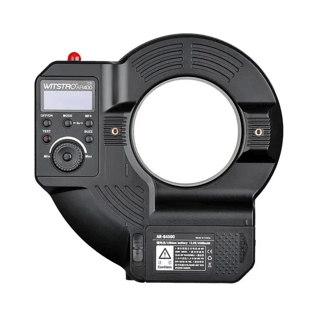 Godox Wistro AR400 Ring Flash Ringblits/LED-lampe. 400W 