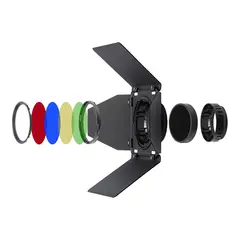 Godox Barndoor kit BD-10 for AD300Pro Låvedør, Grid og filtersett