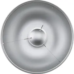 Godox Pro Beauty Dish 55cm Silver Metallreflektor Bowens S&#248;lv innside