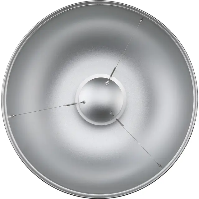 Godox Pro Beauty Dish 55cm Silver Metallreflektor Bowens Sølv innside 