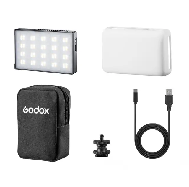 Godox Knowled LED Light C5R RGBWW Liten lommestørrelse RGB LED lampe 
