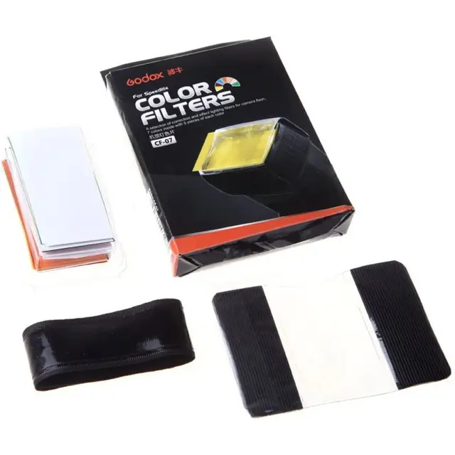 Godox CF-07 Speedlite Color Filters Kit Stort fargefilter-kit for kamerablits 