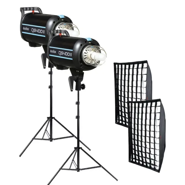 Godox QS400II High Performance Kit 2 x Studioblits med Bowens Mount 