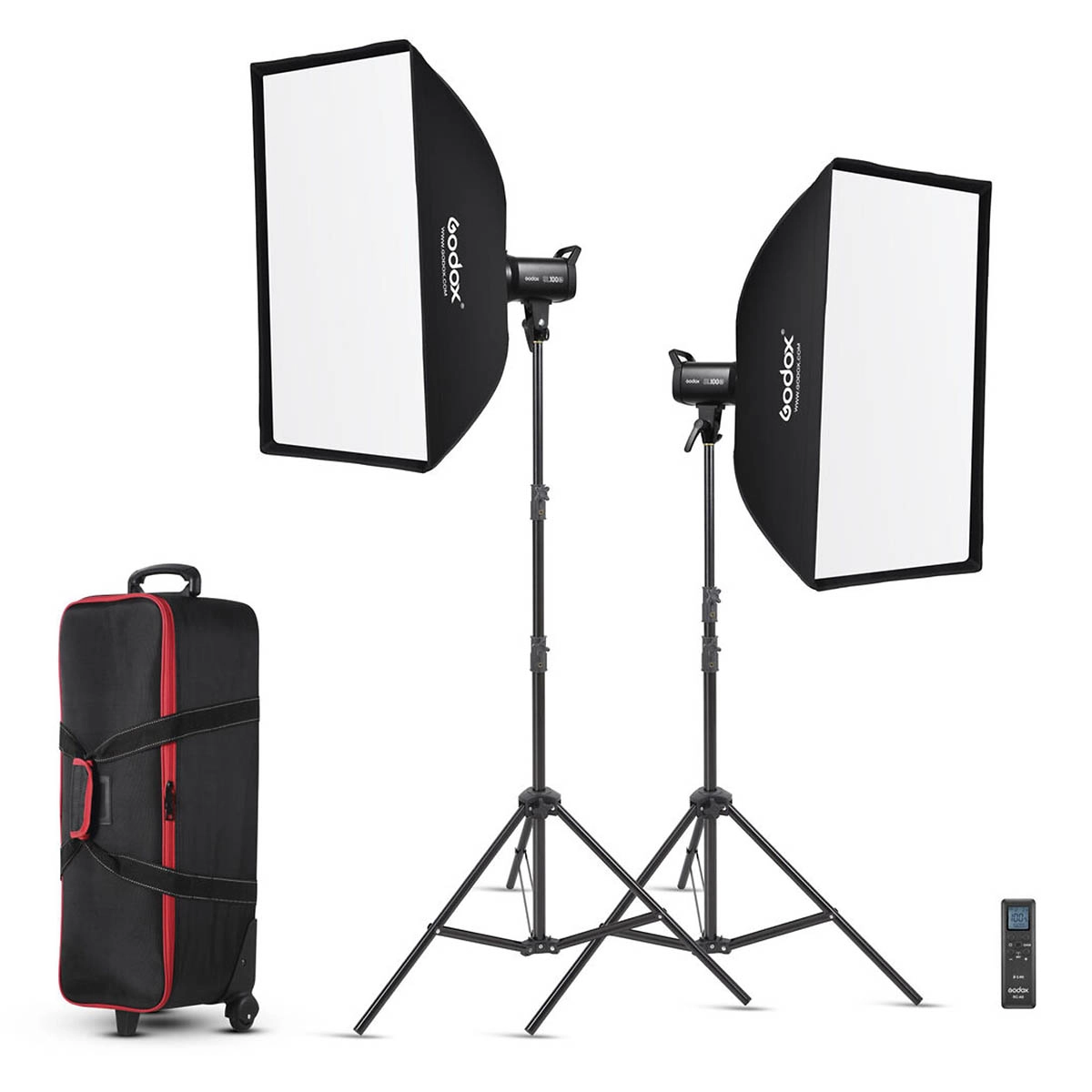 Godox SL100D LED Two Light Video Kit 2 x Studioblits med Bowens Mount