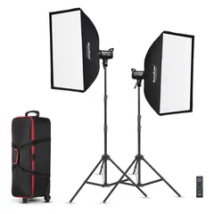 Godox SL100D LED Two Light Video Kit 2 x Studioblits med Bowens Mount