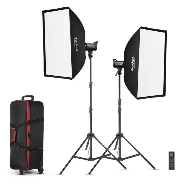 Godox SL100D LED Two Light Video Kit 2 x Studioblits med Bowens Mount 