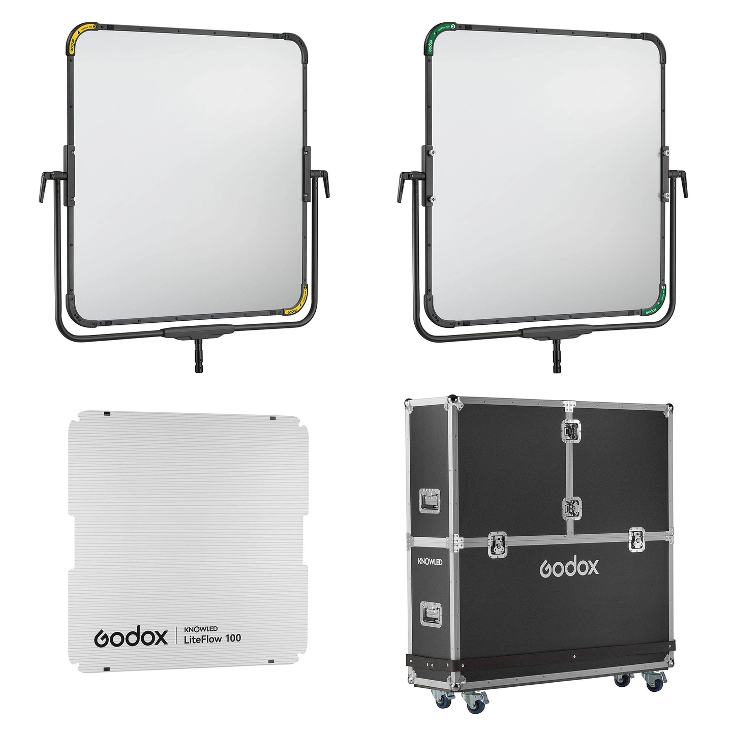 Godox KNOWLED LiteFlow 100 Reflector Kit Med Flight Case K1B. Reflektorsystem