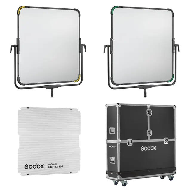 Godox KNOWLED LiteFlow 100 Reflector Kit Med Flight Case K1B 
