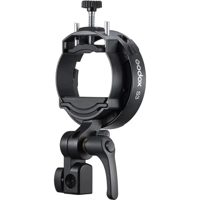 Godox S3-type Speedlite Bracket Adapter for Bowens softboks på blits. 