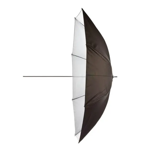 Godox Umbrella UB-01 black white 190cm EKstra stor paraply. Hvit innside 