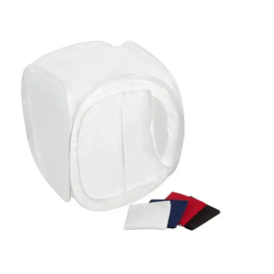 Godox Difussion Box 80x80x80cm Lystelt m/4 bakgrunn, rød/hvit/blå/sort 