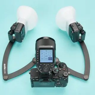 Godox Twin Light Bracket MF-DB Macroblits arm. Brakett for 2stk MF12