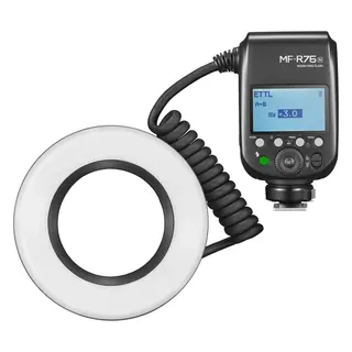 Godox MF-R76N TTL Macro Ring Flash Nikon Makro ringblits Nikon TTL