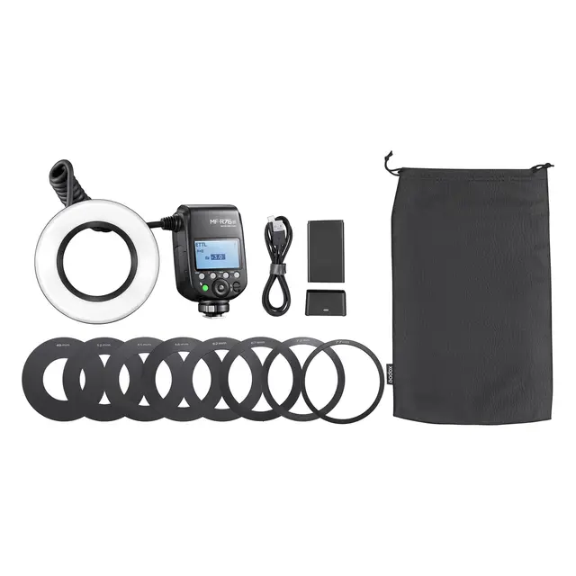 Godox MF-R76N TTL Macro Ring Flash Nikon Makro ringblits Nikon TTL 