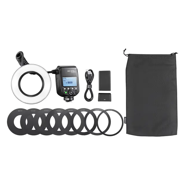 Godox MF-R76S TTL Macro Ring Flash Sony Makro ringblits til Sony A TTL 