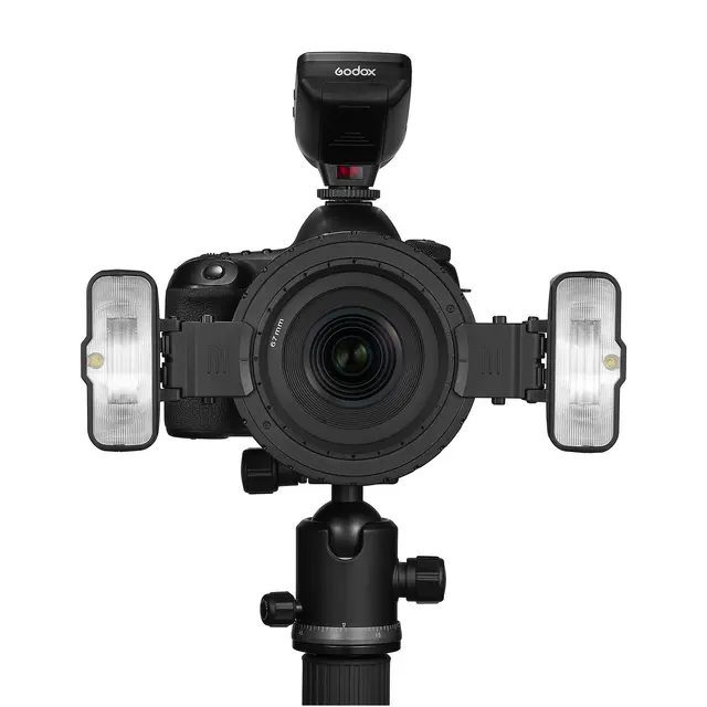 Godox Macro Flash KIT MF12-K2 Komplett makro-blitskit med 2 blitshoder 
