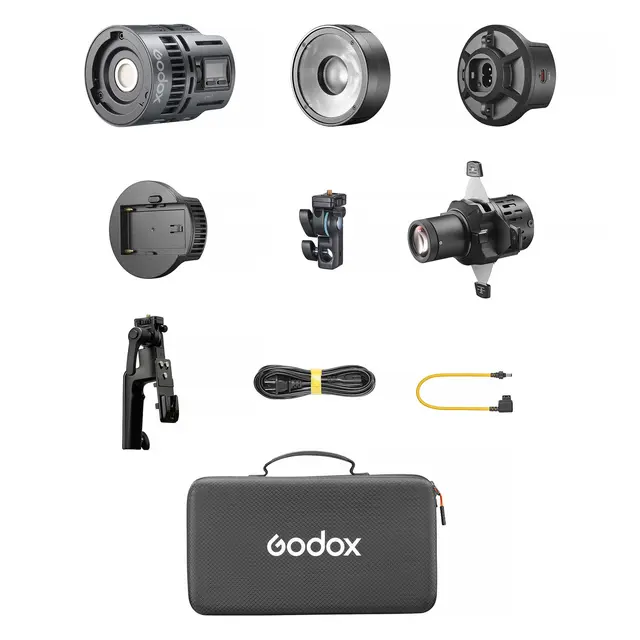 Godox RS60R RGB LED 1-Light Kit COB Lampe med utvidet tilbehørspakke 