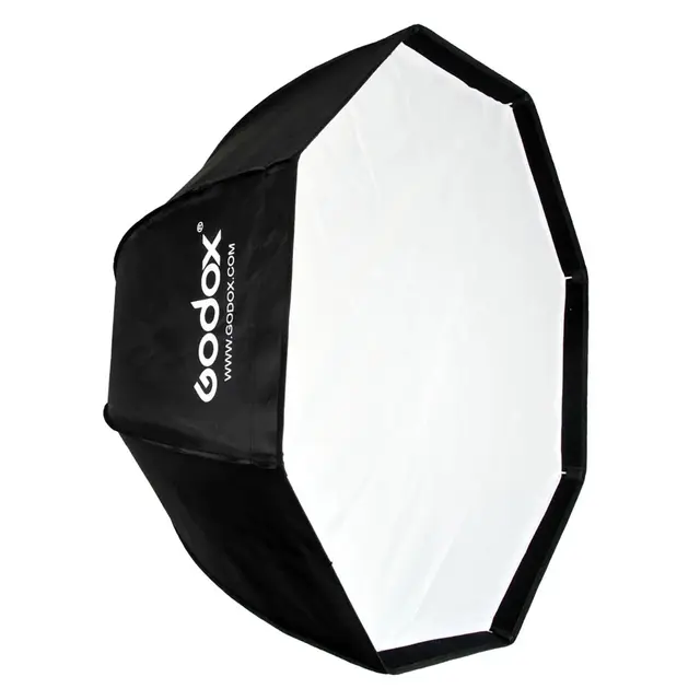 Godox Umbrella Softbox Bowens 120cm Grid Hurtig softboks åttekantet Bowens feste 
