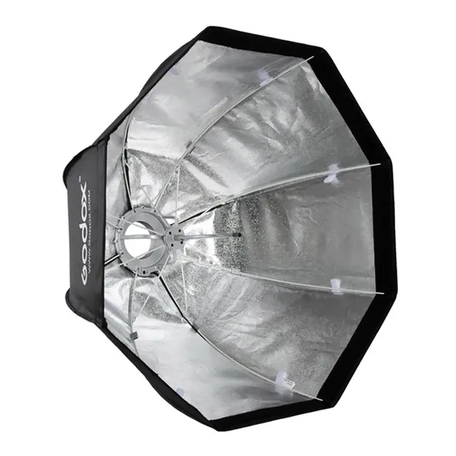 Godox Umbrella Softbox Bowens 120cm Grid Hurtig softboks åttekantet Bowens feste 