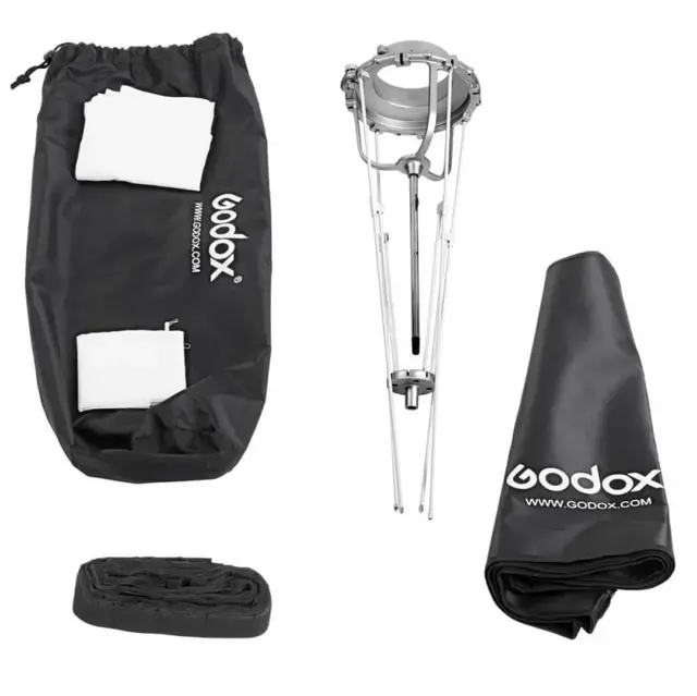 Godox Umbrella Softbox Bowens 80cm Grid Hurtig softboks åttekantet Bowens feste 