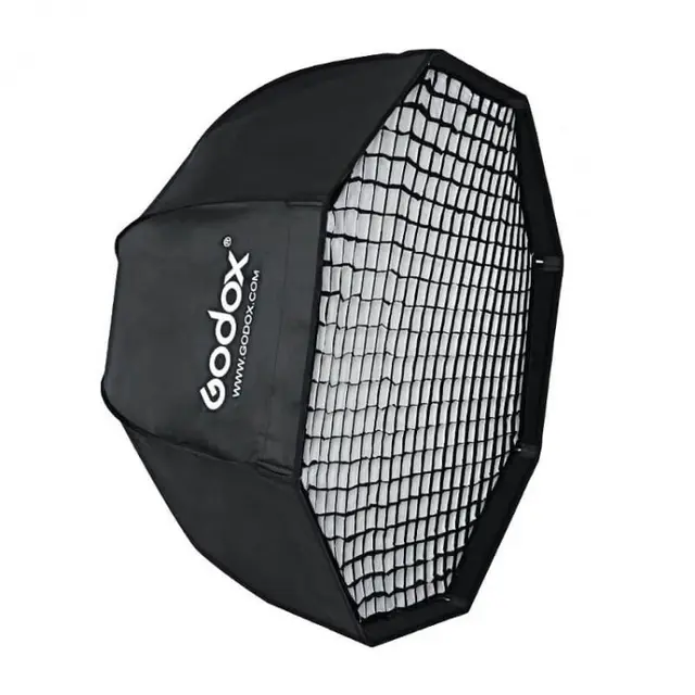 Godox Umbrella Softbox Bowens 95cm Grid Bowens Adapter, Velco, Med Grid 