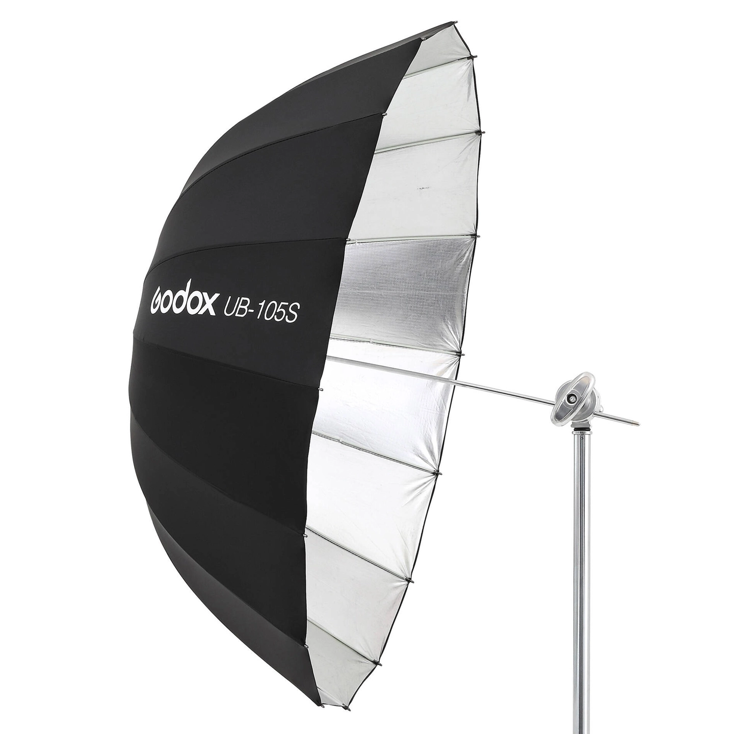 Godox Parabolic Umbrella UB-105S Silver 105cm Paraply, Sølv Deep utgave