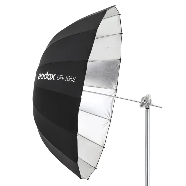 Godox 105cm Deep Umbrella Black&Silver Parabolic