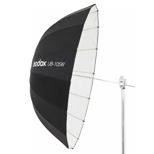 Godox Parabolic Umbrella UB-105W White Paraply, Hvit 105cm Deep utgave 