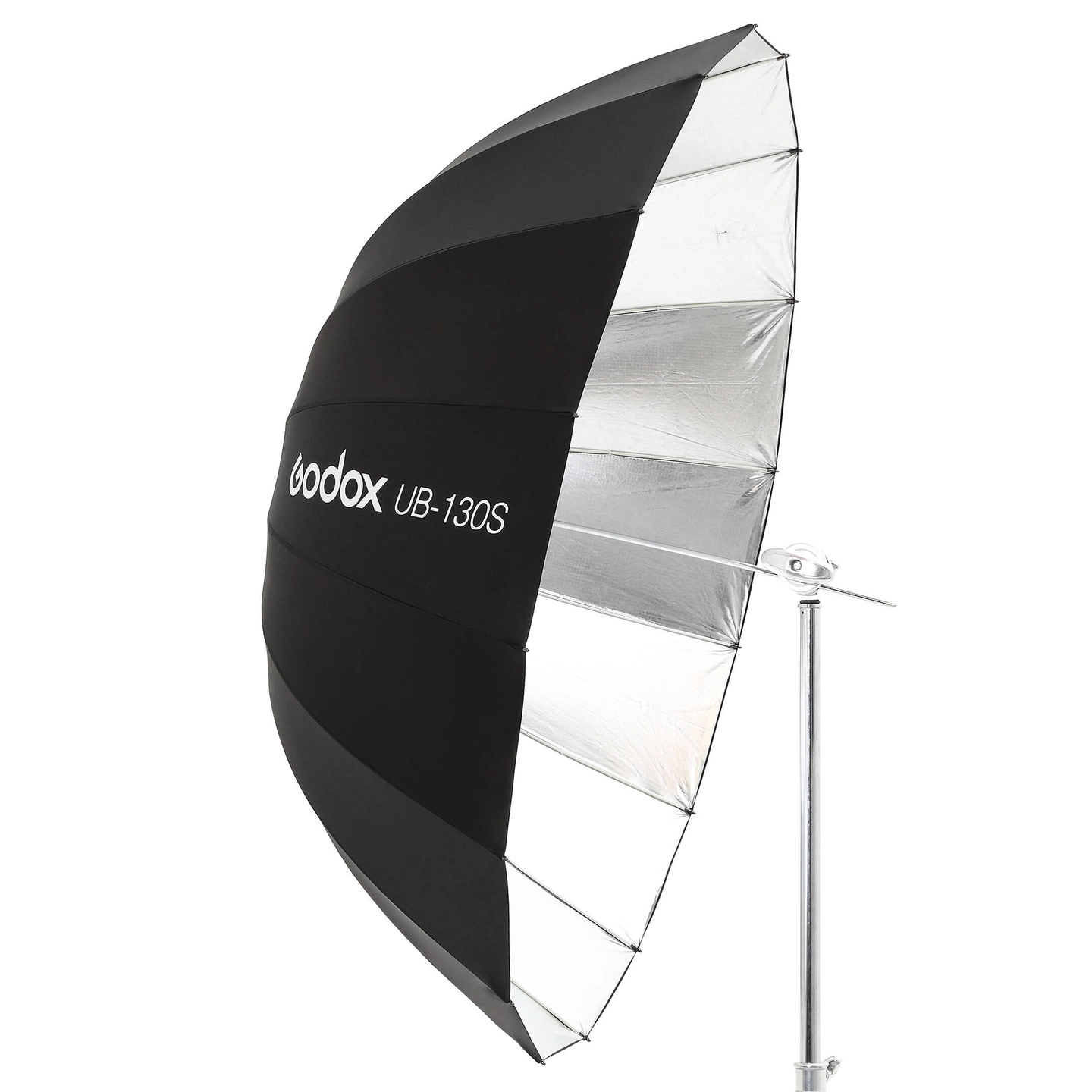 Godox Parabolic Umbrella UB-130S Silver 130cm Paraply Sølv Deep utgave